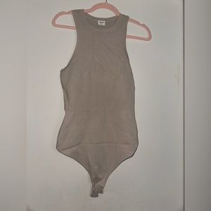 ABERCROMBIE TAN SCUBA BODY SUIT - LARGE